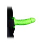 Gode-ceinture creux phosphorescent  18cm - Ouch