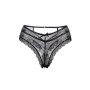 Tanga noir dentelle - Paris Hollywood