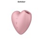 Double stimulateur Cutie Heart rose - Satisfyer