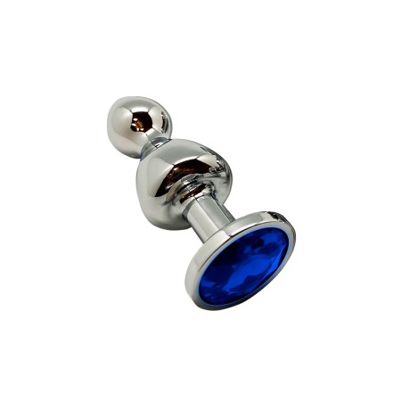 Plug bijou Lollypop bleu S - Wooomy