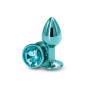 Plug bijou aluminium chromé vert S