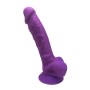 Gode double densité violet 17,5 cm - SilexD